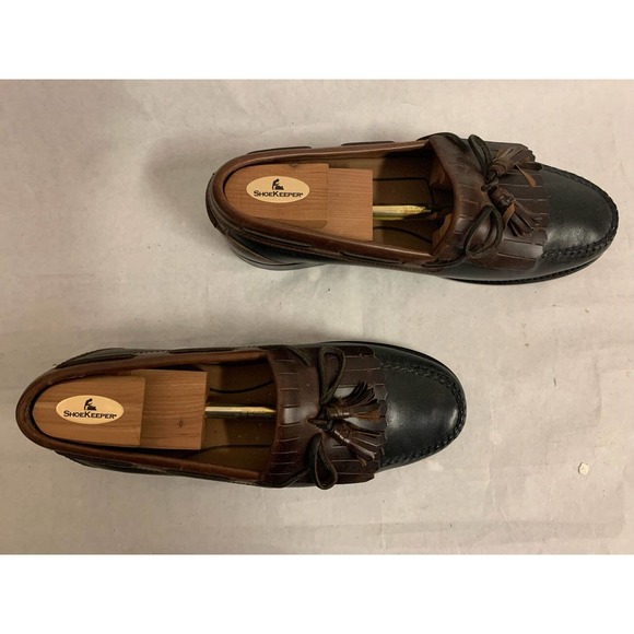 Men\'s Johnston and Murphy Two Tone Leather Loafers with tassels, 12M, SIGNATU...